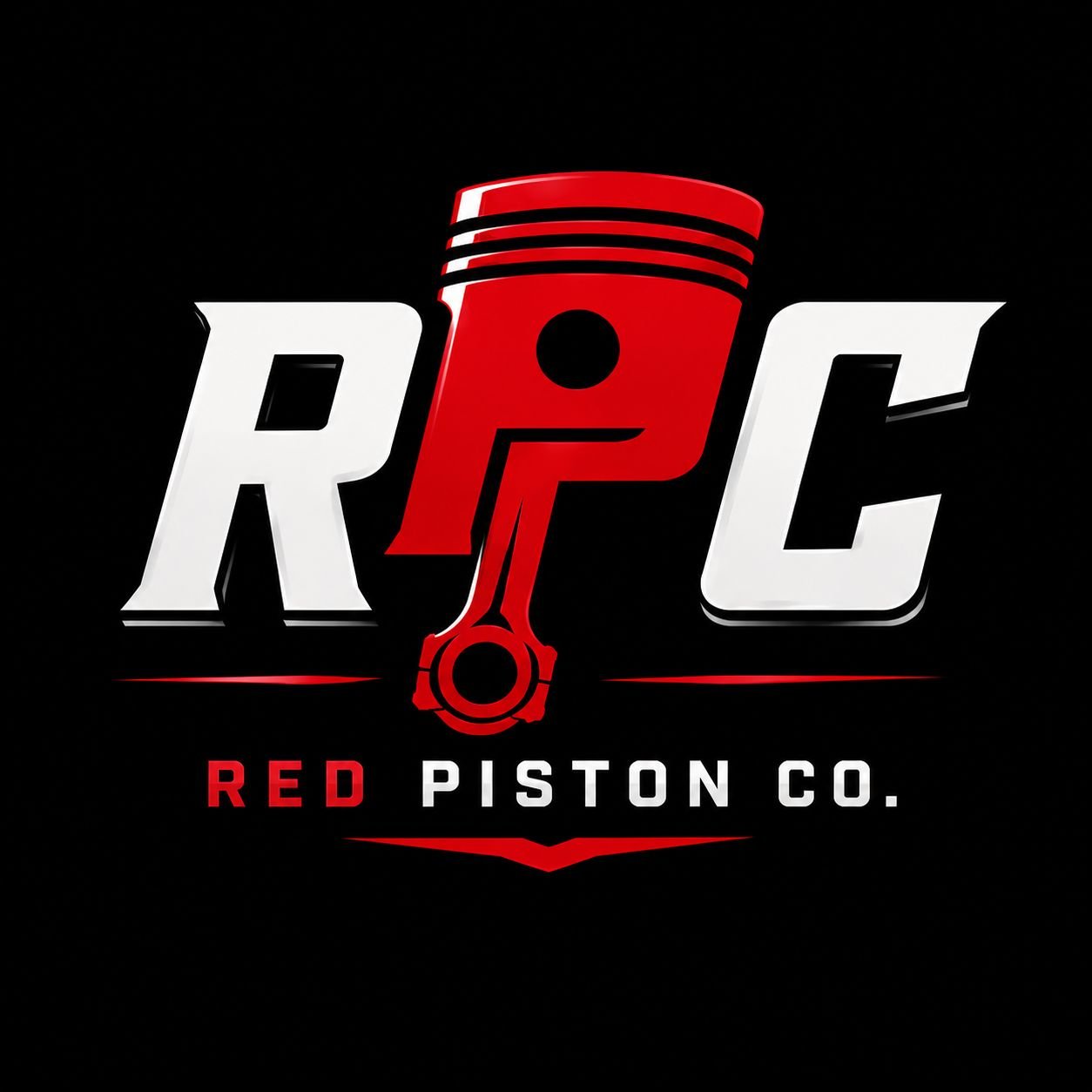 Red Piston Co. logo